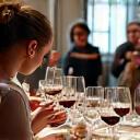Gruppo di persone a un workshop sul vino